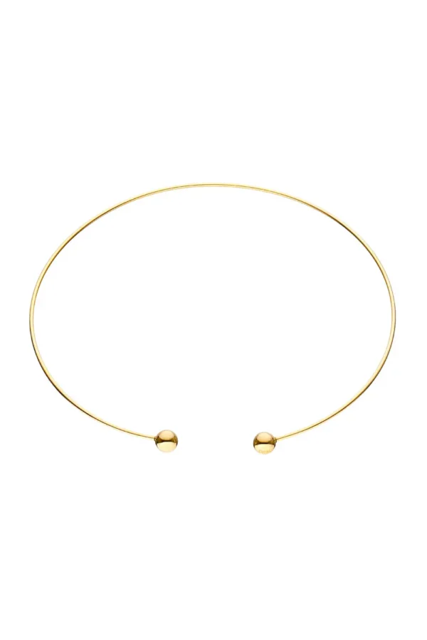 Chokers Orbs choker, yellow gold with a unique touch from Guzema