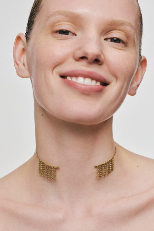 Chokers Chainfall Choker, yellow gold with exceptional quality