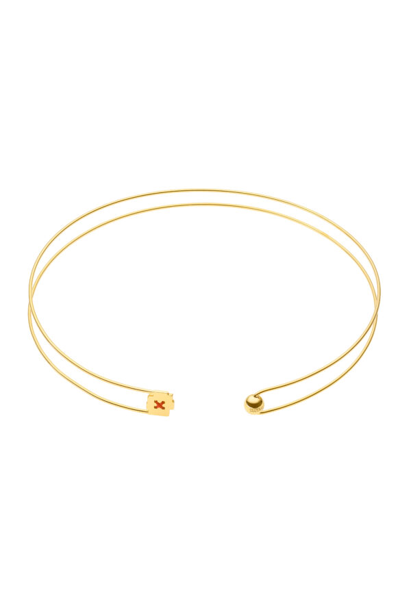 Chokers Embroidered Choker, yellow gold available online with unique design