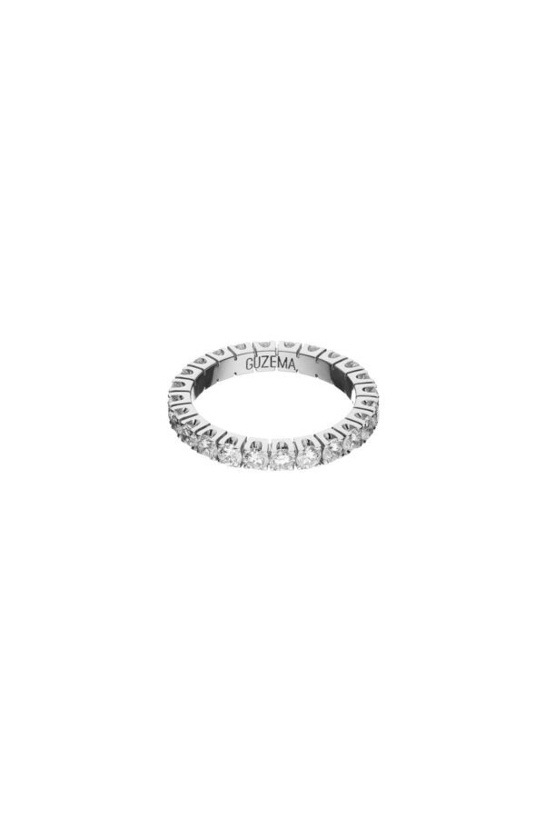 Rings Bold Eternity Ring, diamonds, white gold with modern design available now