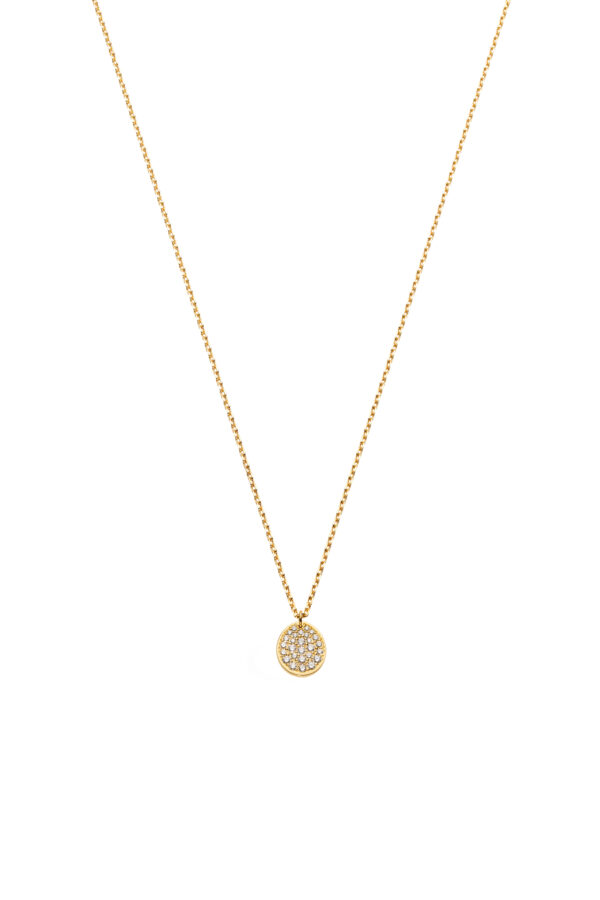 Exclusive Necklaces Mono Flat Necklace, diamonds, yellow gold from Guzema