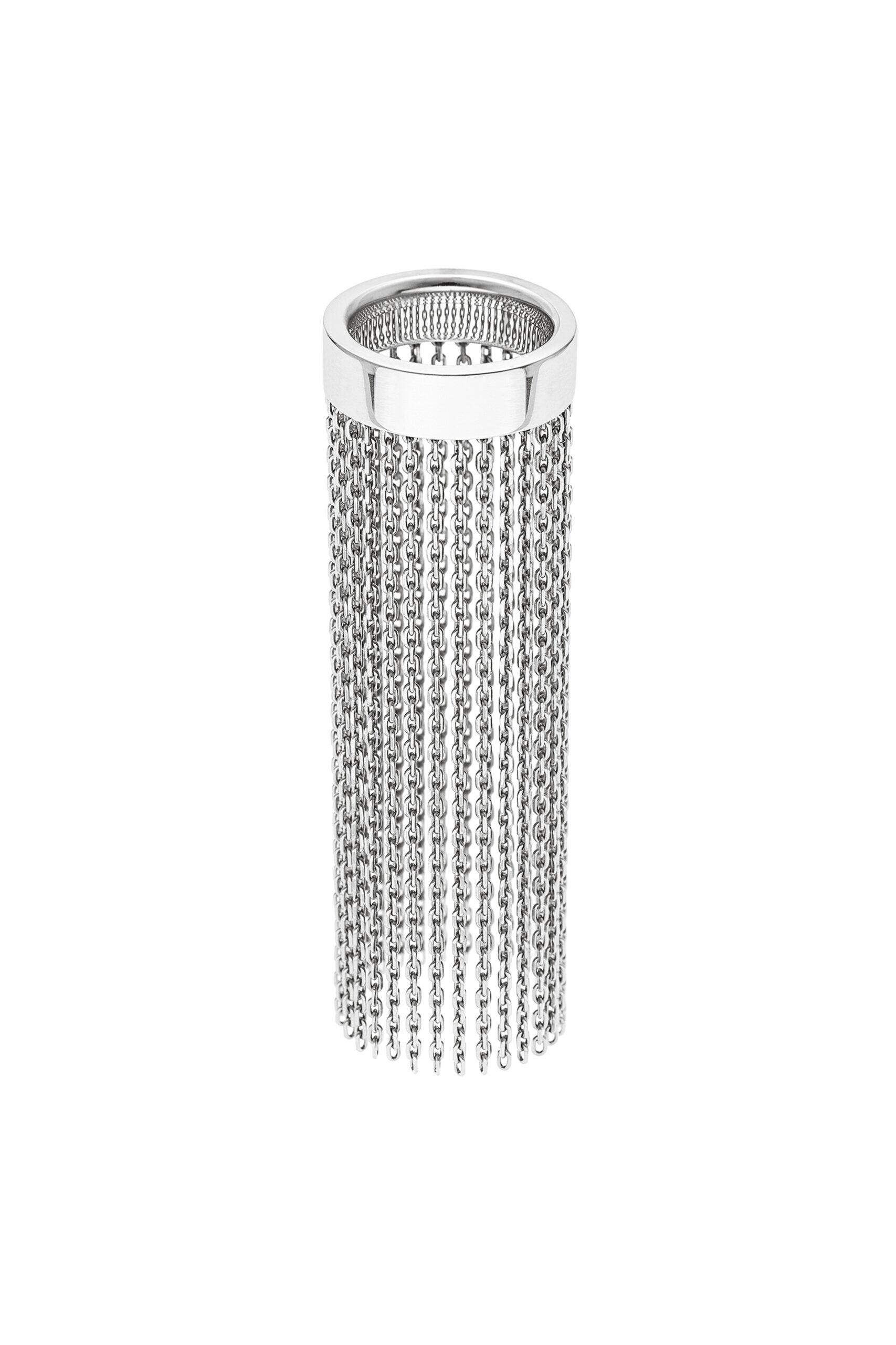 Rings Chainfall Ring, white gold with luxury craftsmanship from Guzema