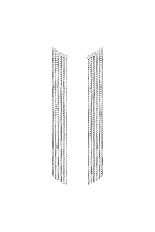 Earrings Chainfall Earrings, white gold with timeless design by Guzema