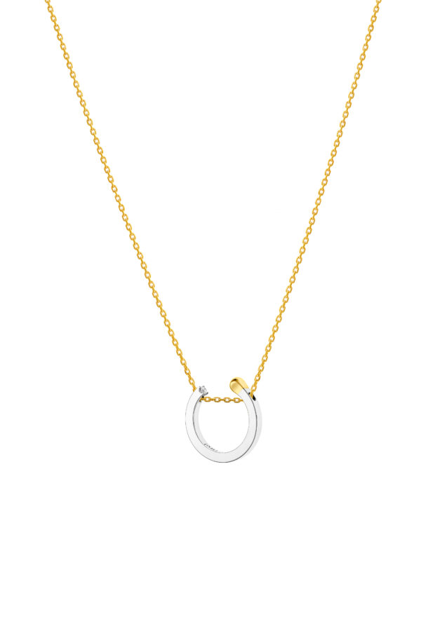 Exclusive Necklaces Round Match Necklace, diamond, white gold from Guzema