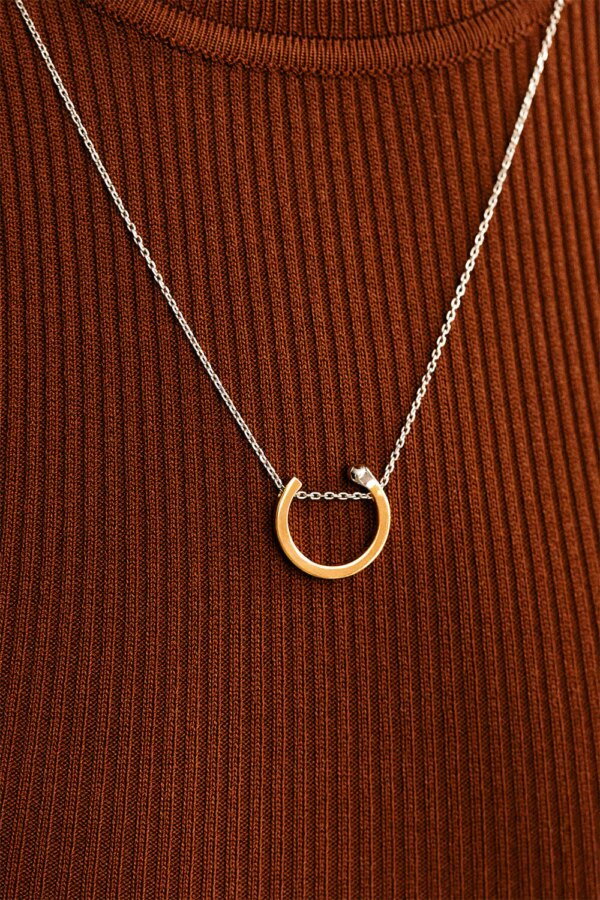 Necklaces Round Match Necklace, yellow gold with fast delivery from Guzema