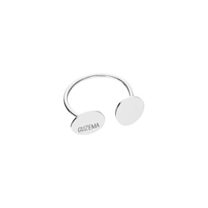 Duo Flat Ring, white gold