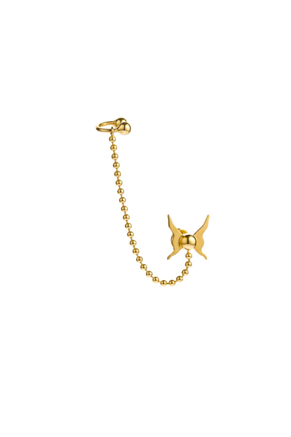 Cuffs Butterfly Cuff-Earring, yellow gold with unique design and fast shipping