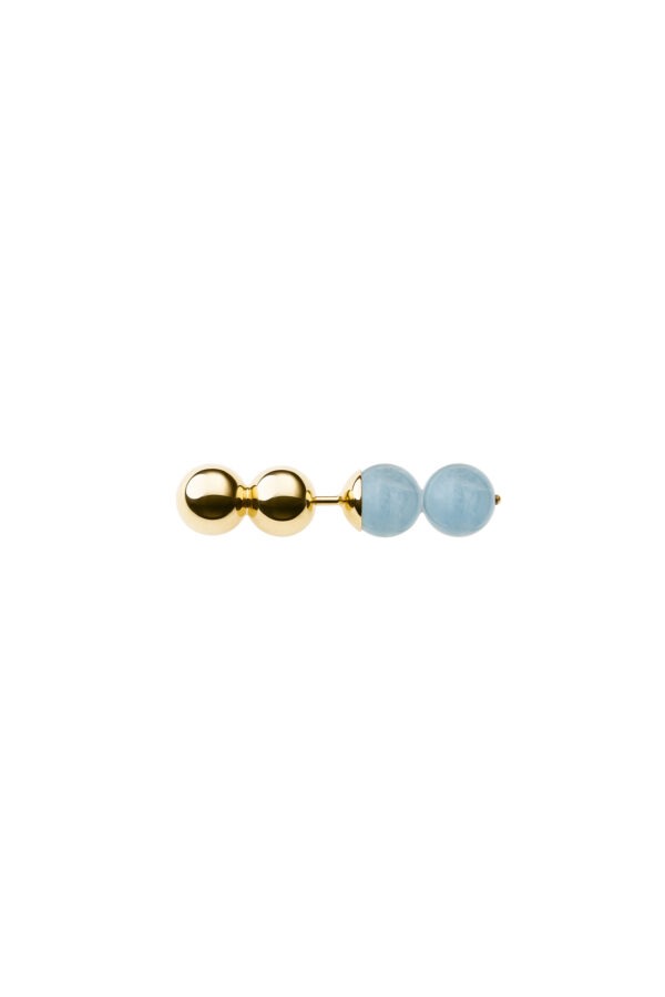 Brooches Celestial Blue Convertible Earring-Brooch, yellow gold with unique touch available online