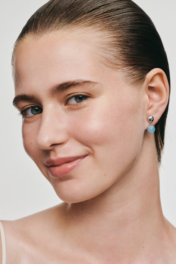 Earrings Celestial Blue Earrings, white gold for a unique and sophisticated look