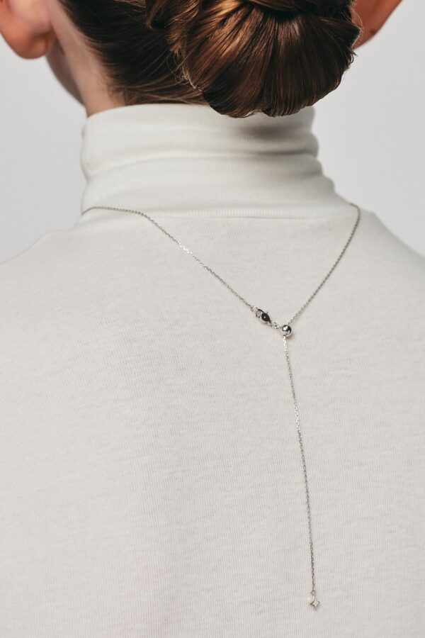 Exclusive Necklaces Mini Star Pendant, diamonds, white gold from Guzema