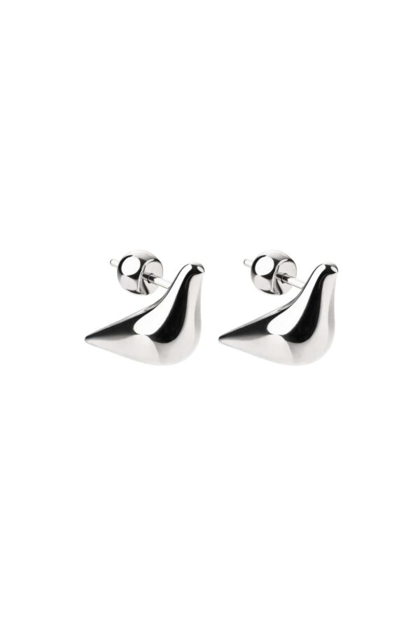 Earrings Bird Girl Stud Earrings, white gold with timeless design by Guzema