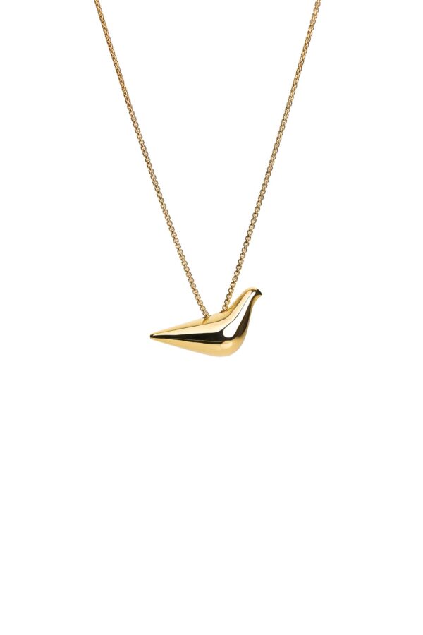 Necklaces Bird Girl Pendant, yellow gold with fast delivery from Guzema