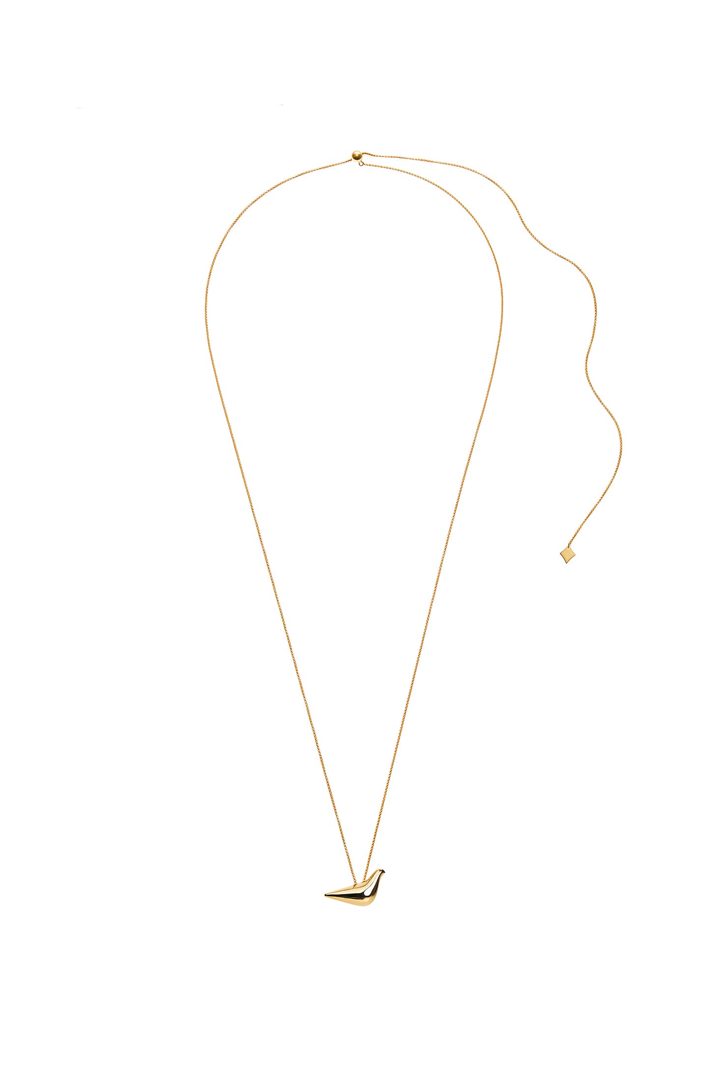 Custom Necklaces Bird Girl Pendant, yellow gold for a luxurious style