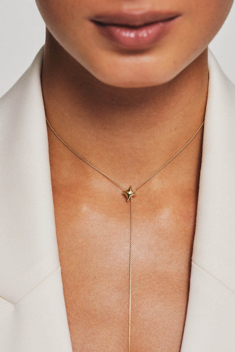 Necklaces Star Transformer Necklace, yellow gold with fast delivery from Guzema