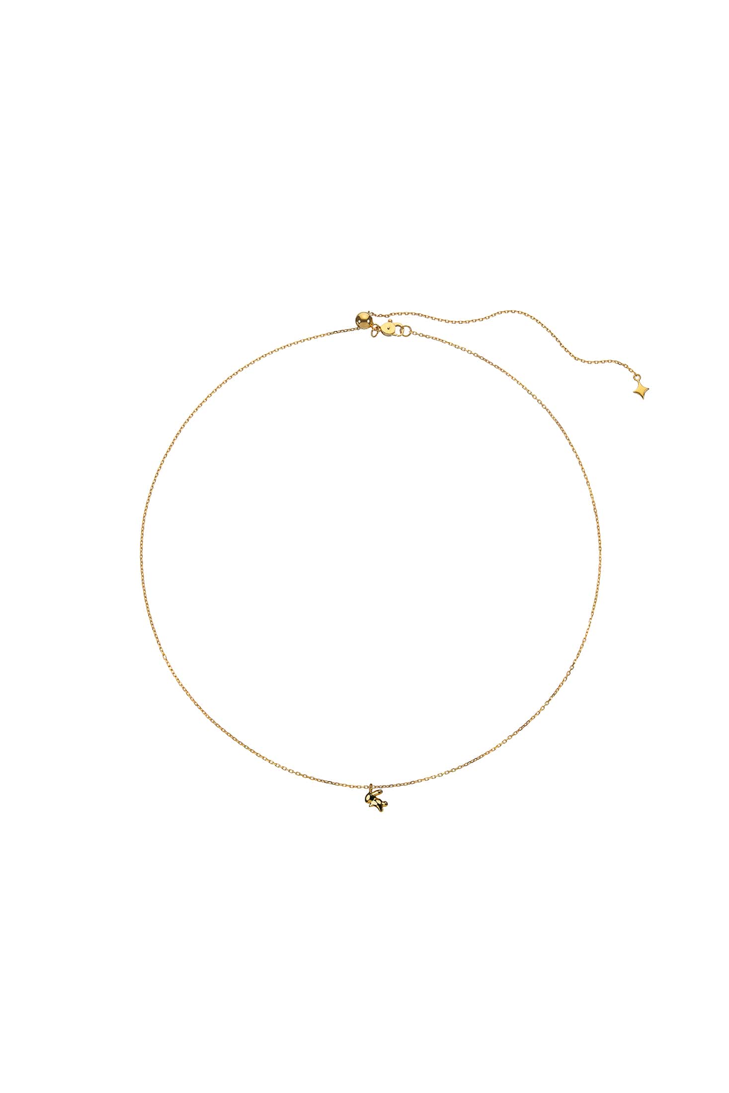 Custom Necklaces Rabbit Pendant, yellow gold for a luxurious style