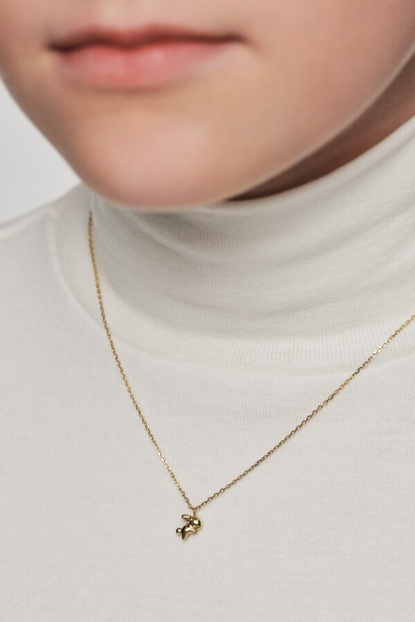 Exclusive Necklaces Rabbit Pendant, yellow gold from Guzema