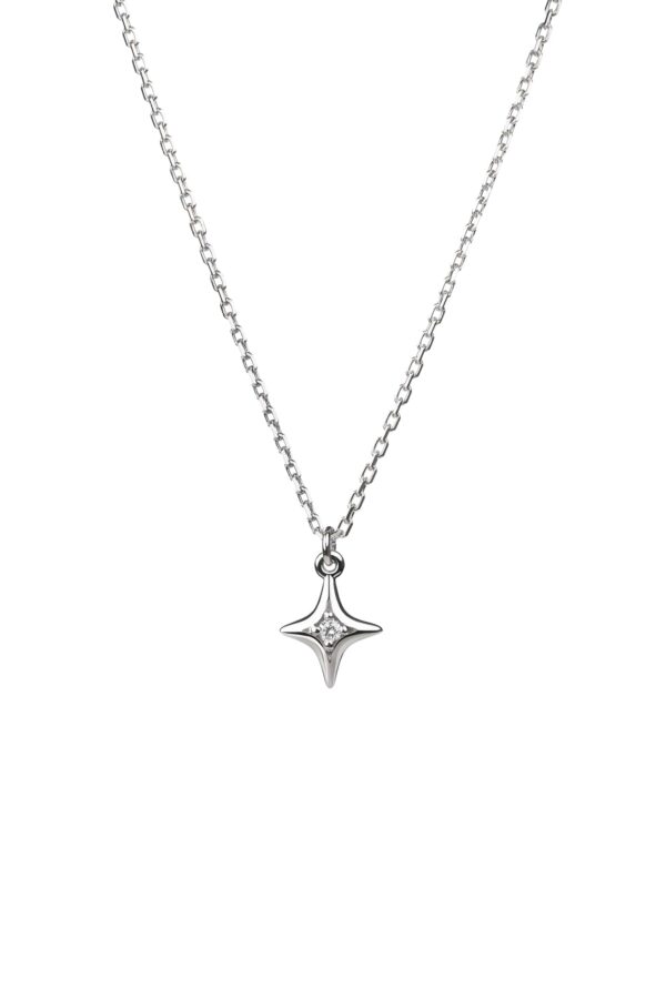 Exclusive Necklaces Mini Star Pendant, diamonds, white gold from Guzema