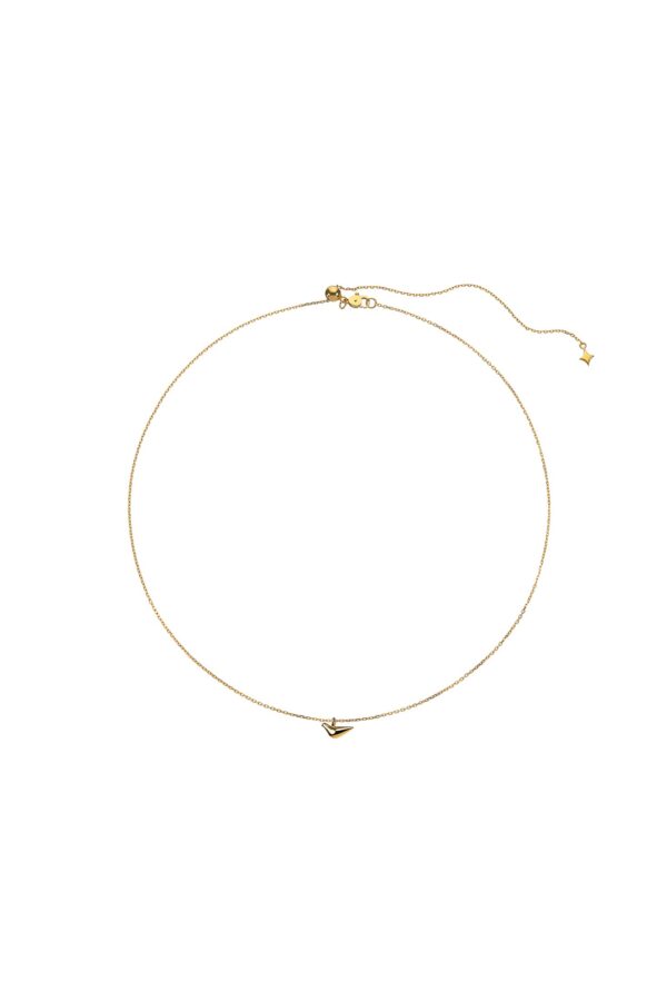 Exclusive Necklaces Mini Bird Girl Pendant, yellow gold from Guzema