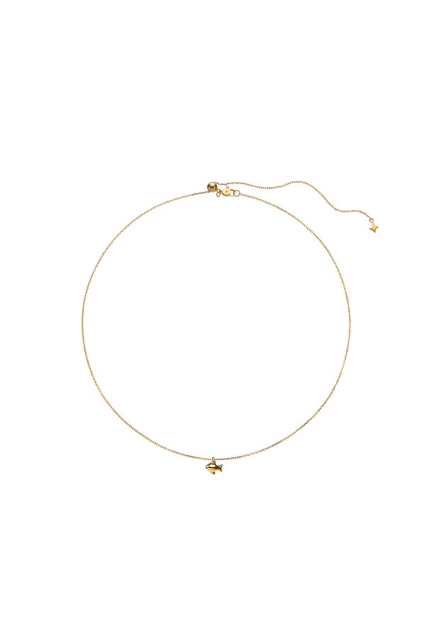 Necklaces Fish Pendant, yellow gold with fast delivery from Guzema