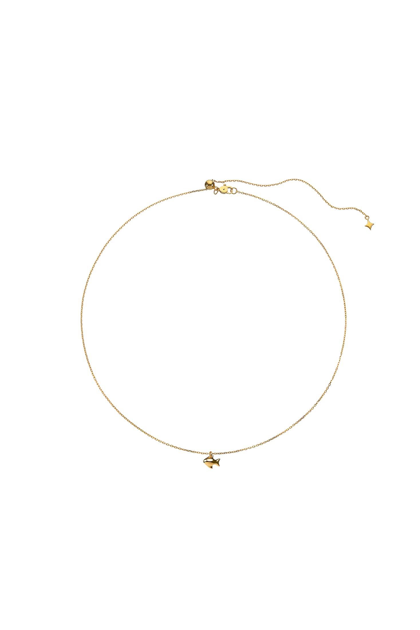 Necklaces Fish Pendant, yellow gold with fast delivery from Guzema