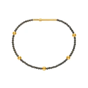 Orb Accent Gems Bracelet, yellow gold