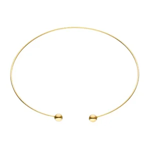 Orbs choker, yellow gold