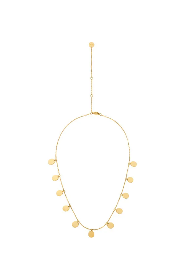 Custom Necklaces Multi Flats Necklace, yellow gold for a luxurious style