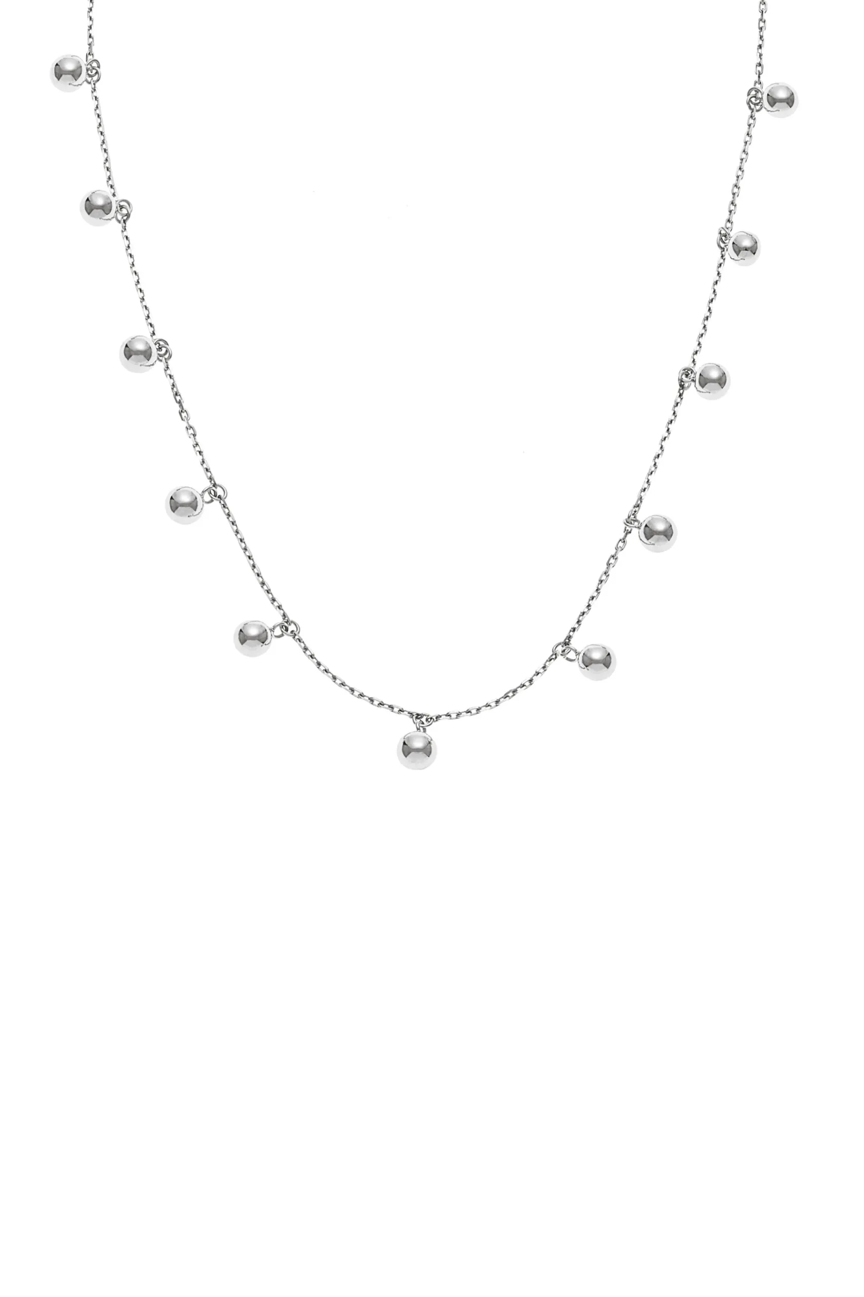 Necklaces Multi Orbs Necklace, white gold with fast delivery from Guzema