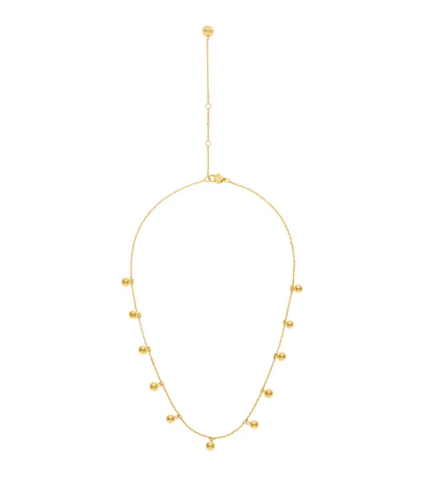 Custom Necklaces Multi Orbs Necklace, yellow gold for a luxurious style