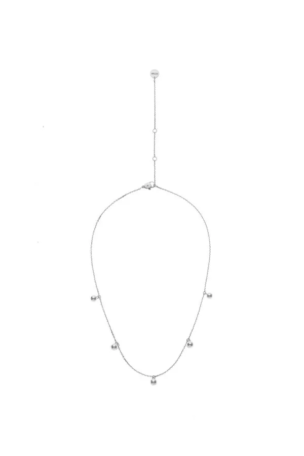 Exclusive Necklaces Quintet Orb Necklace, white gold from Guzema