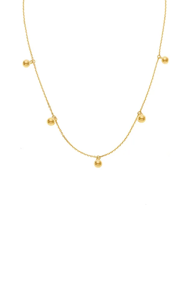 Necklaces Quintet Orb Necklace, yellow gold with fast delivery from Guzema