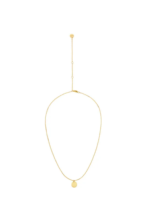 Necklaces Mono Flat Necklace, yellow gold with fast delivery from Guzema
