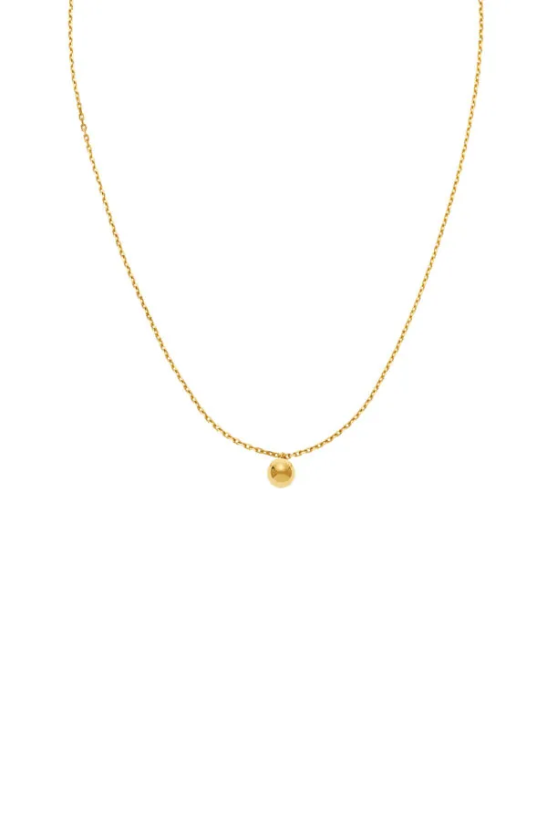 Exclusive Necklaces Mono Orb Necklace, yellow gold from Guzema