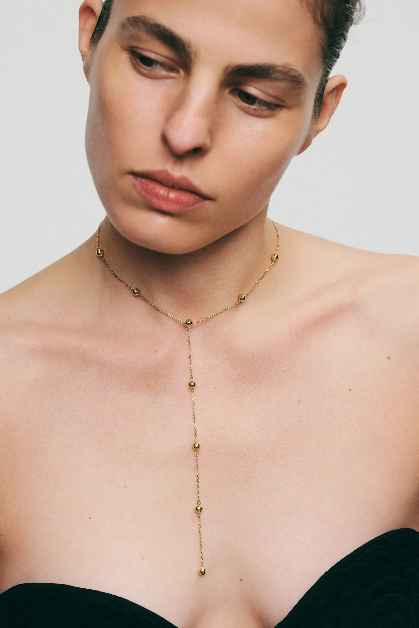 Custom Necklaces Orbs Transformer Necklace, yellow gold for a luxurious style