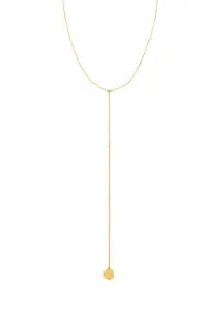 Custom Necklaces Mono Flat Necklace, yellow gold for a luxurious style