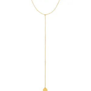 Mono Flat Necklace, yellow gold