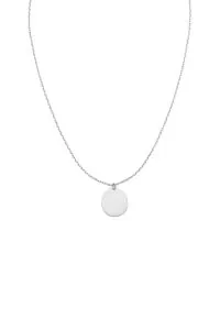 Necklaces Bold Mono Flat Necklace, white gold with fast delivery from Guzema