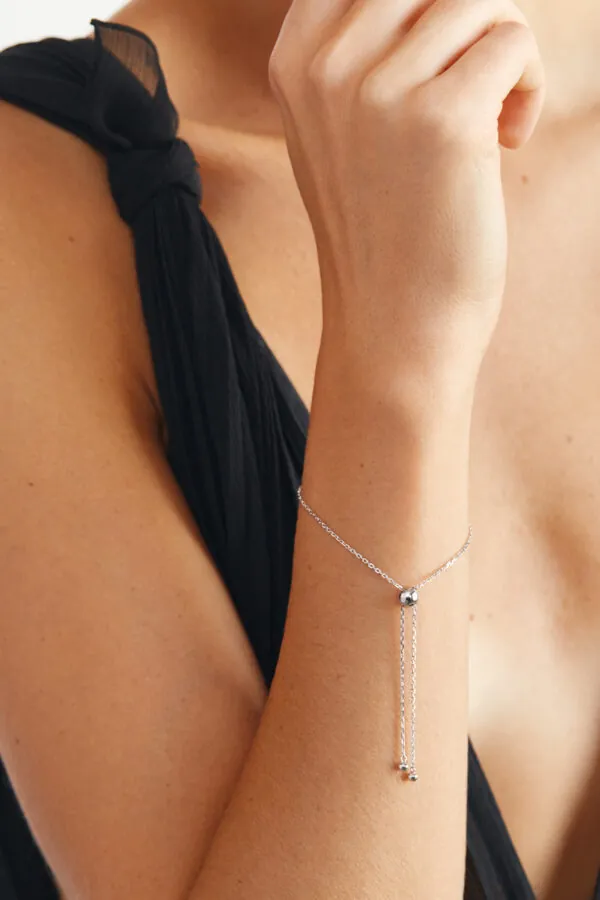 Bracelets Orbs Transformer Bracelet, white gold for everyday elegance