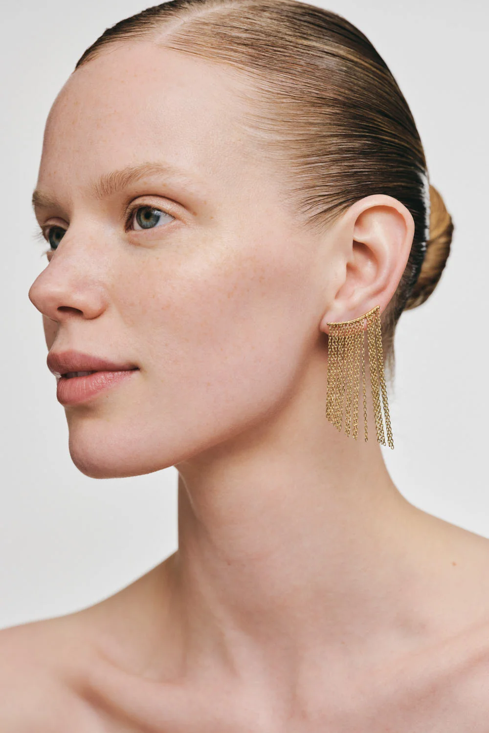 Earrings Mid Chainfall Earrings, yellow gold for stylish and elegant looks