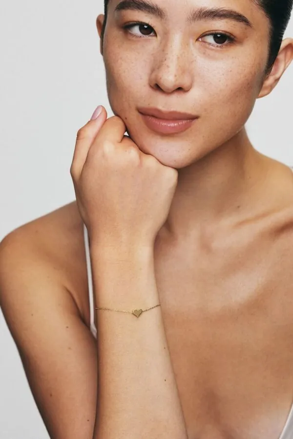 Bracelets Heart Bracelet, yellow gold with modern elegance