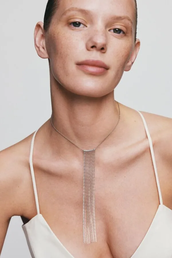 Exclusive Necklaces Chainfall Necklace, white gold from Guzema