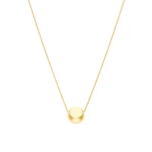 Semi-Orb Necklace, yellow gold