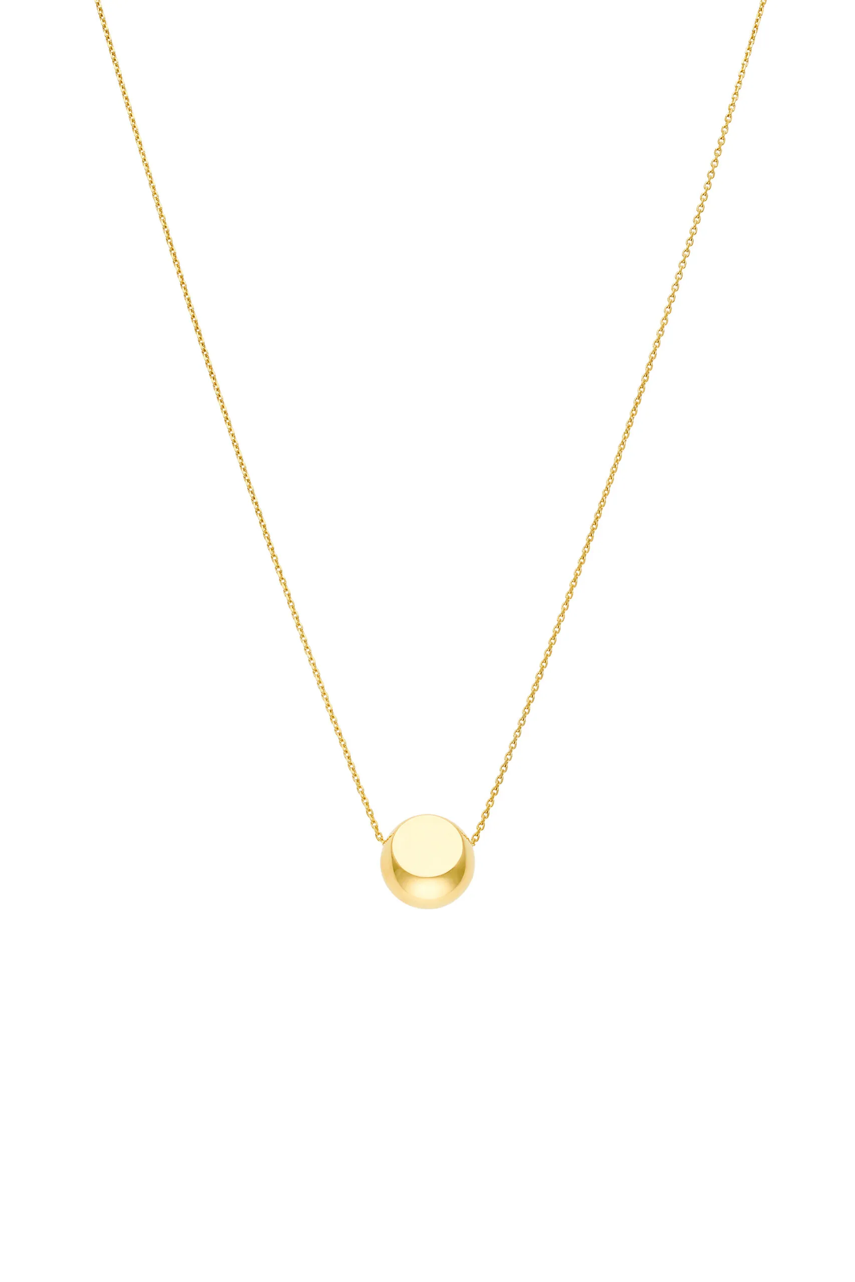 Necklaces Semi-Orb Necklace, yellow gold with fast delivery from Guzema