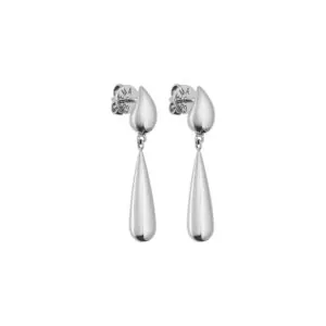 Droplet Earrings, white gold