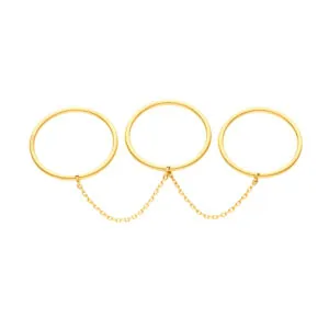 Trio Band Ring, yellow gold