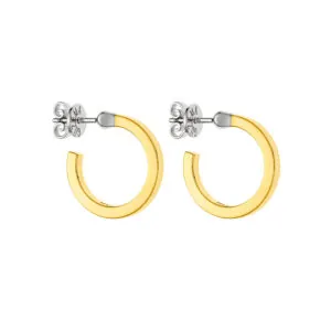 Round Match Earrings, yellow gold