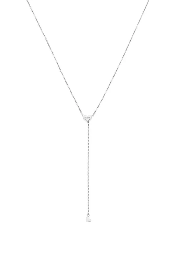 Custom Necklaces Heart Transformer Necklace, white gold for a luxurious style