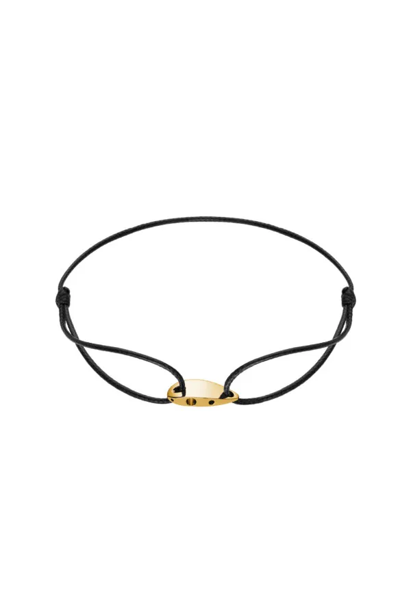 Bracelets Vi Levare Cord Bracelet, yellow gold for everyday elegance