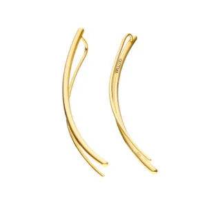 Arc earrings, yellow gold