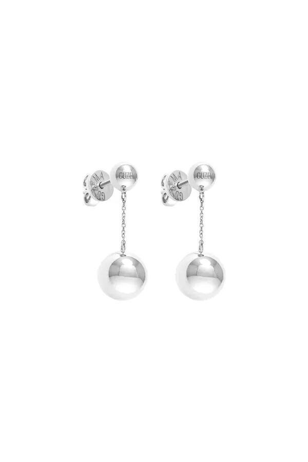 Earrings Orb Earrings, white gold for a unique and sophisticated look